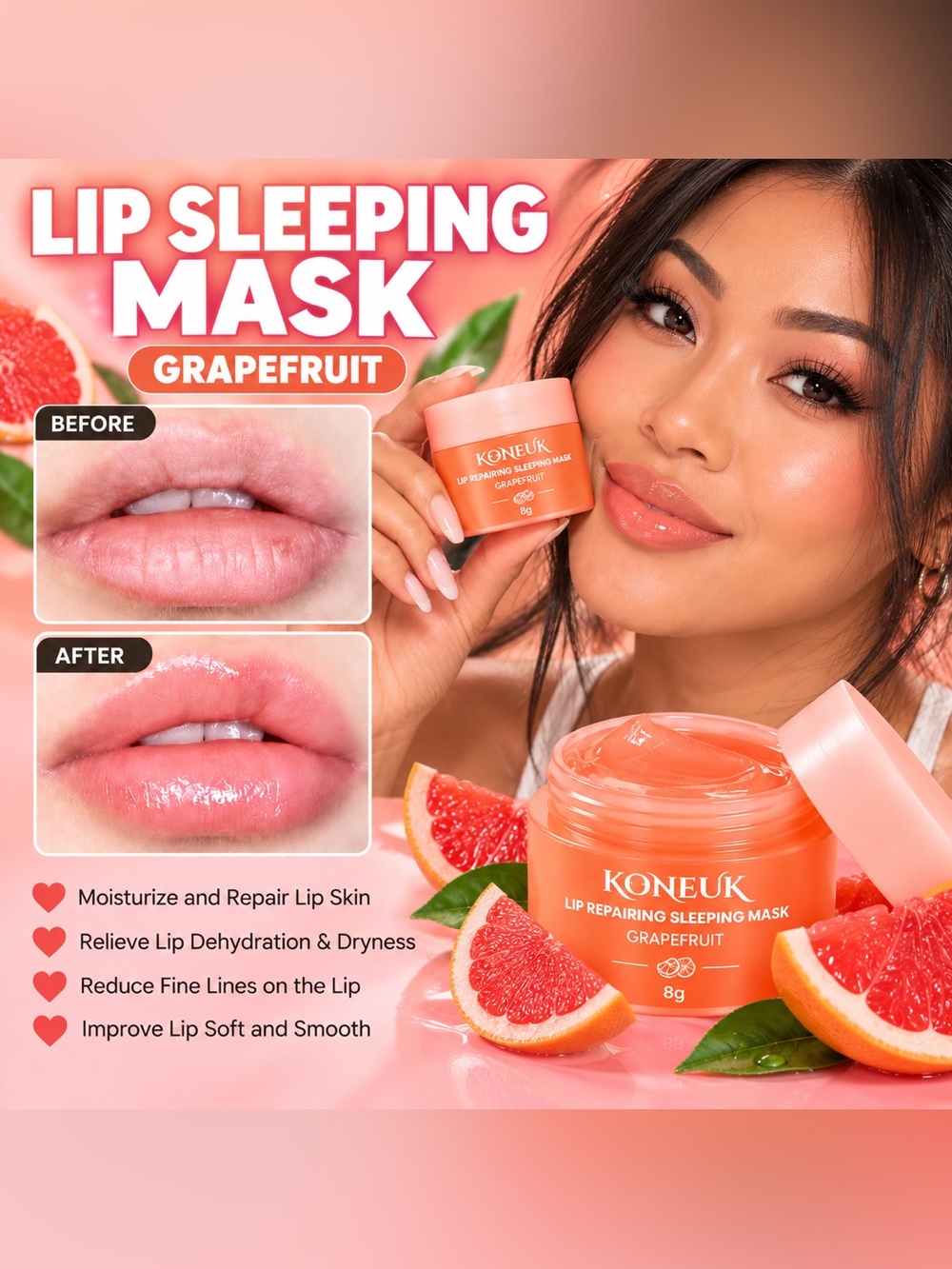 Grapefruit Lip Sleeping Mask - Hydrating Overnight Treatment
